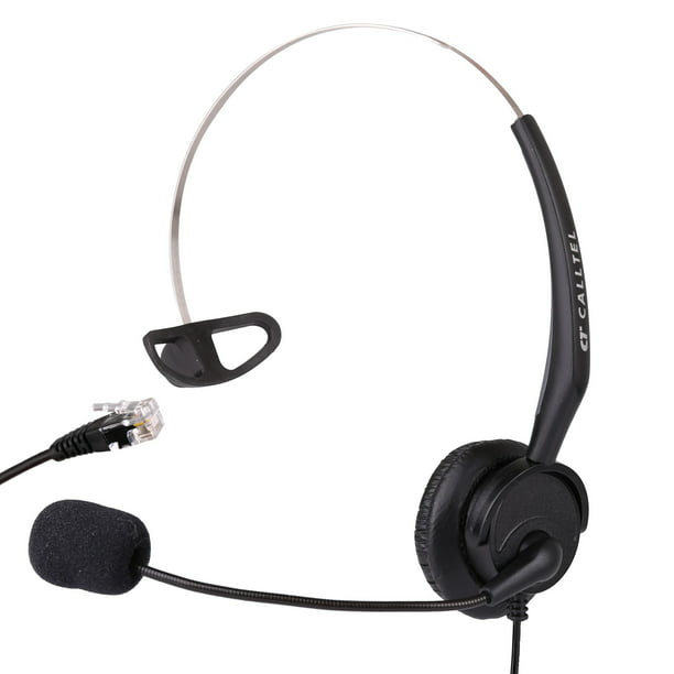 Silver 2.5mm Call Center Hands Free headset Mic for Panasonic  KX-T7625 KX-T7630